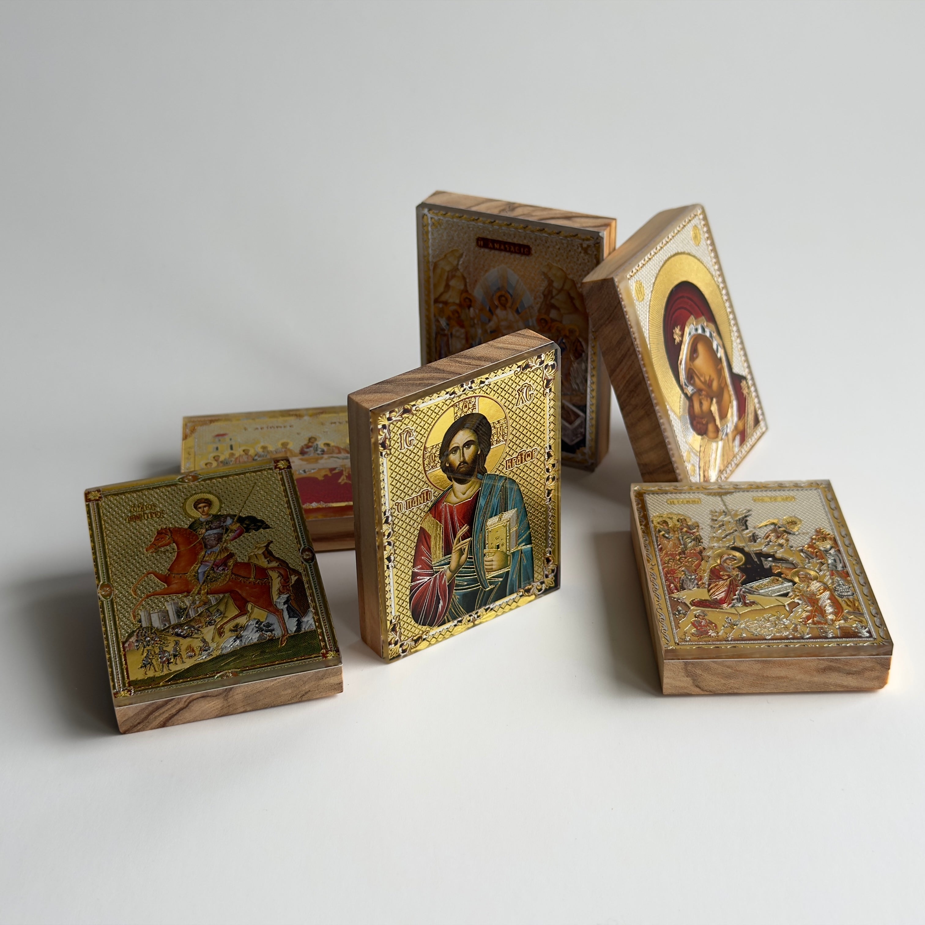 Magnetic Olive Wood Icons