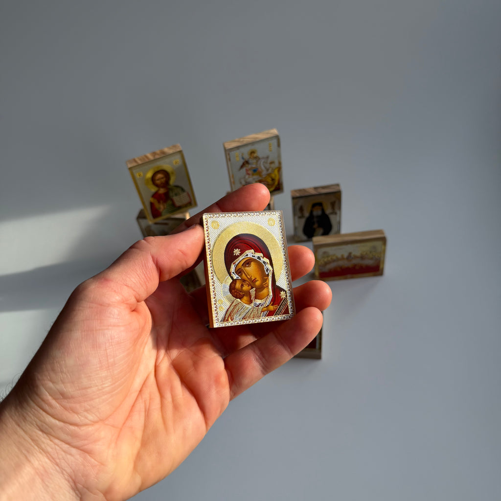 Theotokos Eleusa Magnetic Icon