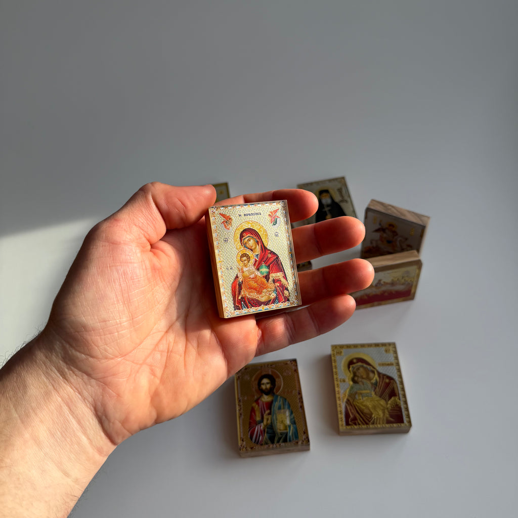 Theotokos with Christ the King Magnetic Icon