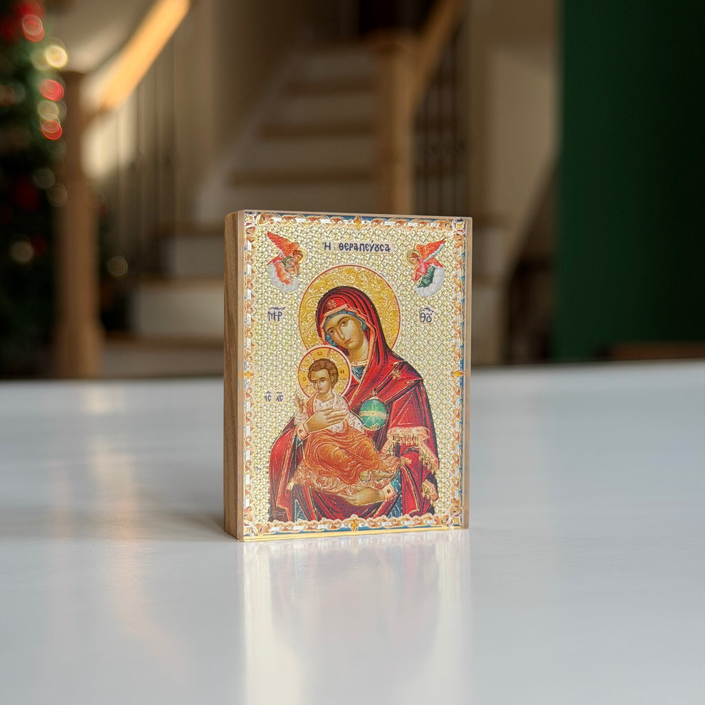 Theotokos with Christ the King Magnetic Icon