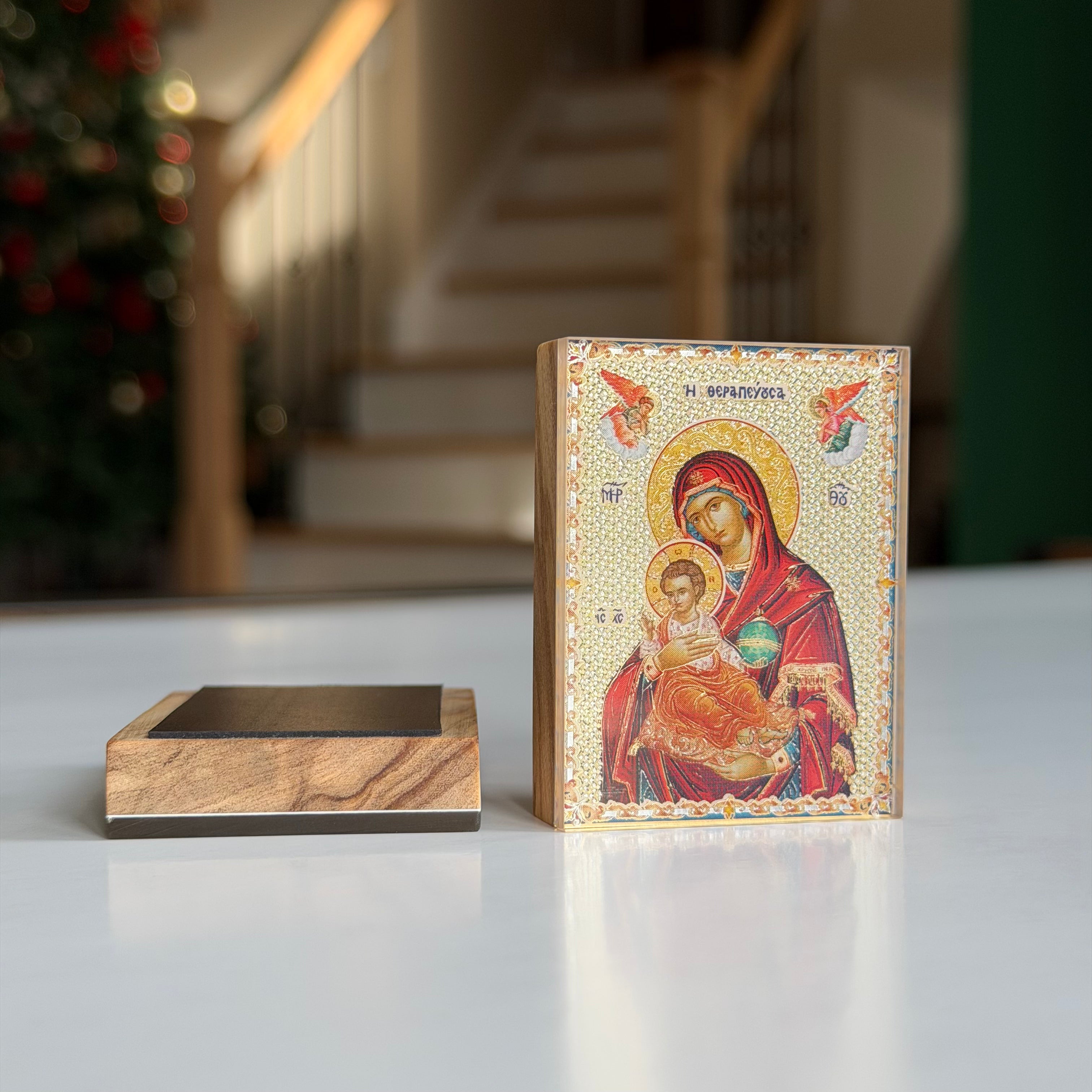 Theotokos with Christ the King Magnetic Icon