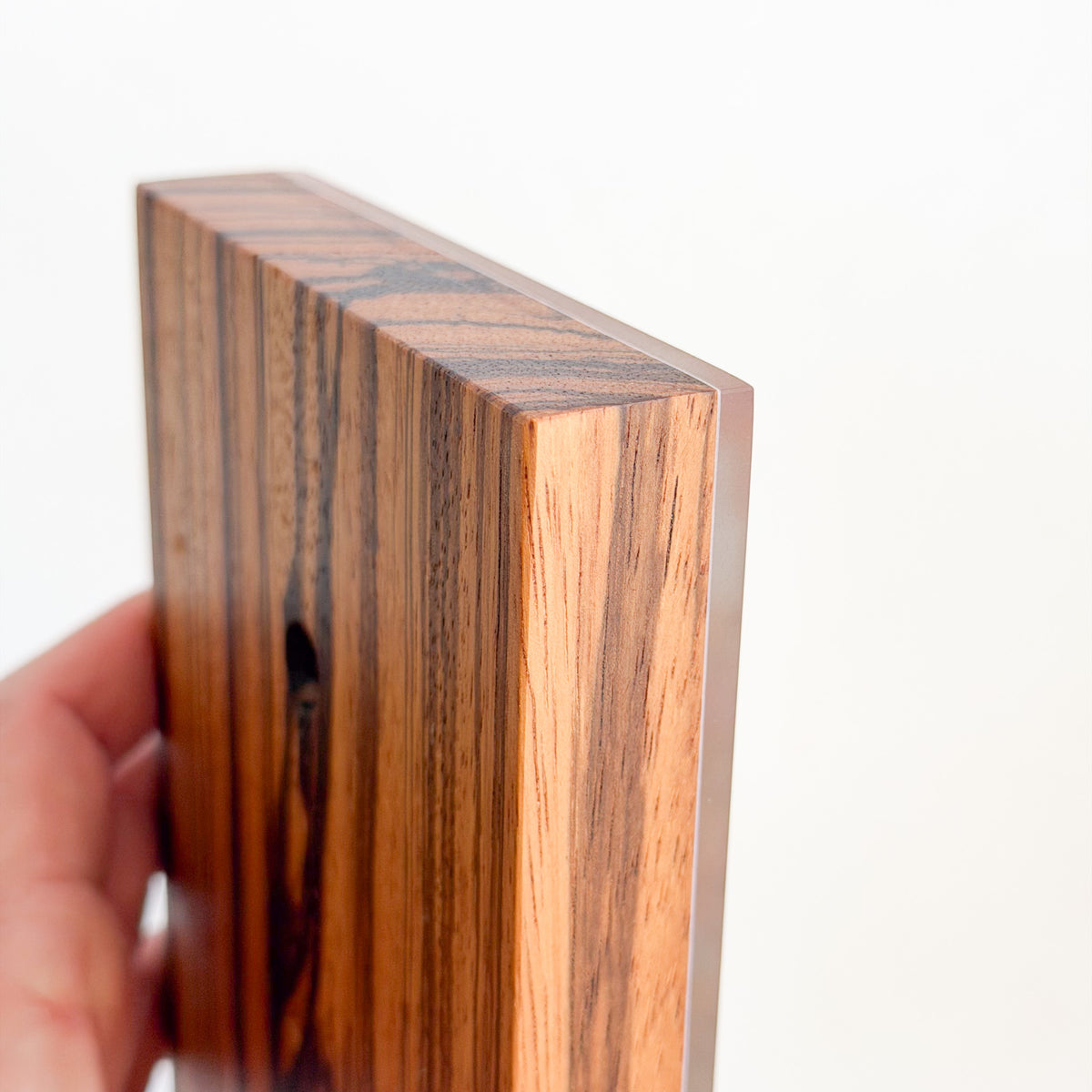 Christ The True Vine Icon - African Zebrawood Edition (10cm x 14cm)