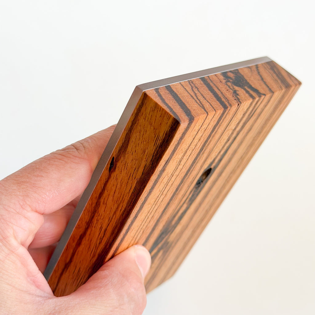 Christ The True Vine Icon - African Zebrawood Edition (10cm x 14cm)