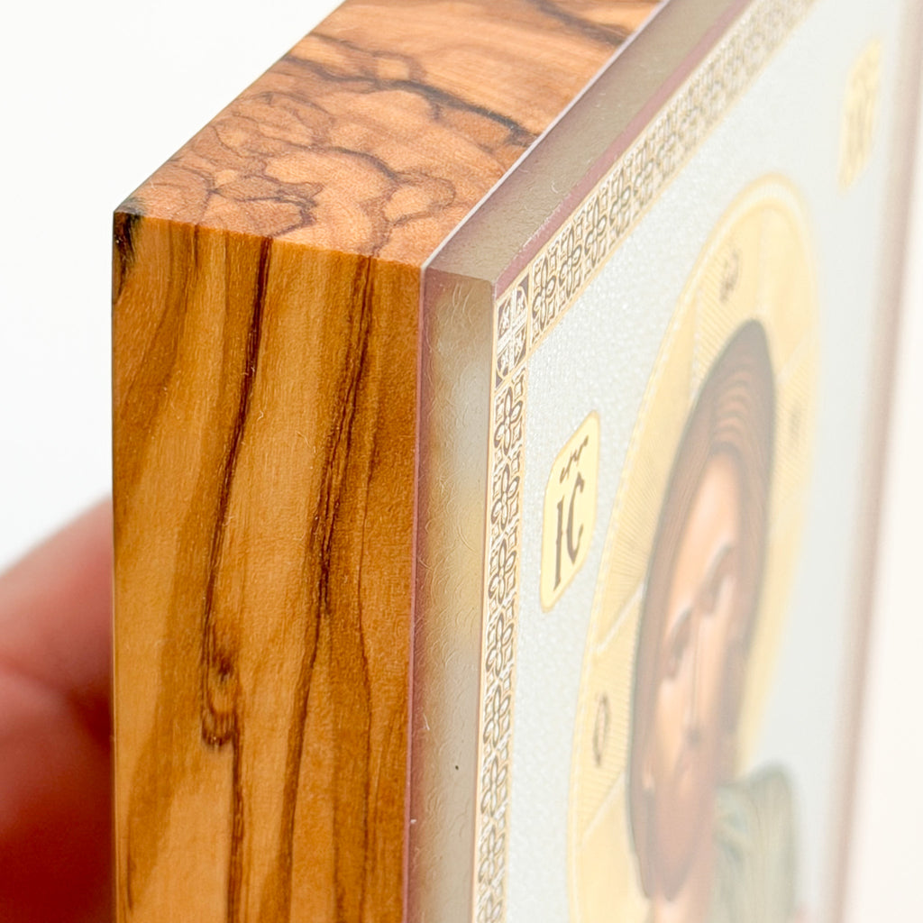 Christ’s Blessing Icon - Greek Olive Wood Edition (10cm x 14cm)