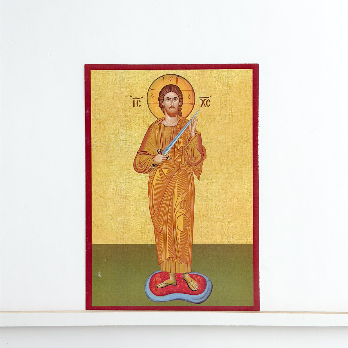 Christ avec l'icône de l'épée qui coupe le péché