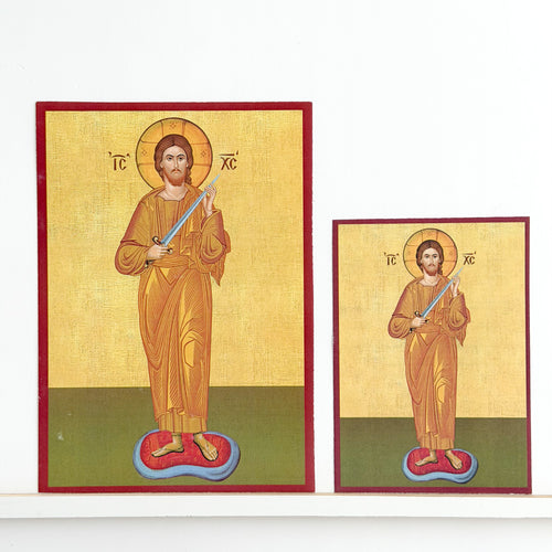 Christ With The Sin-Cutting Sword Icon