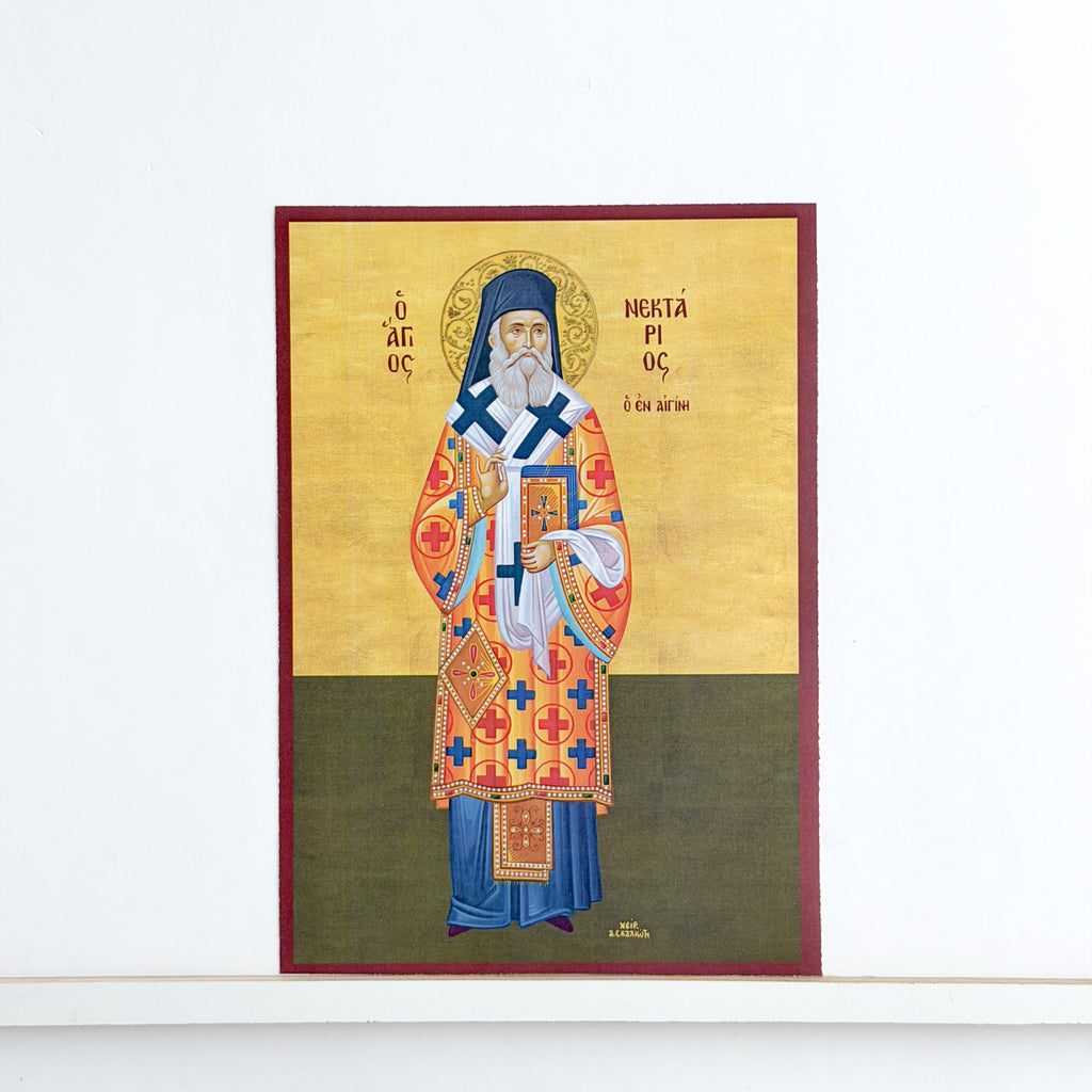 Saint Nektarios Full Body Icon