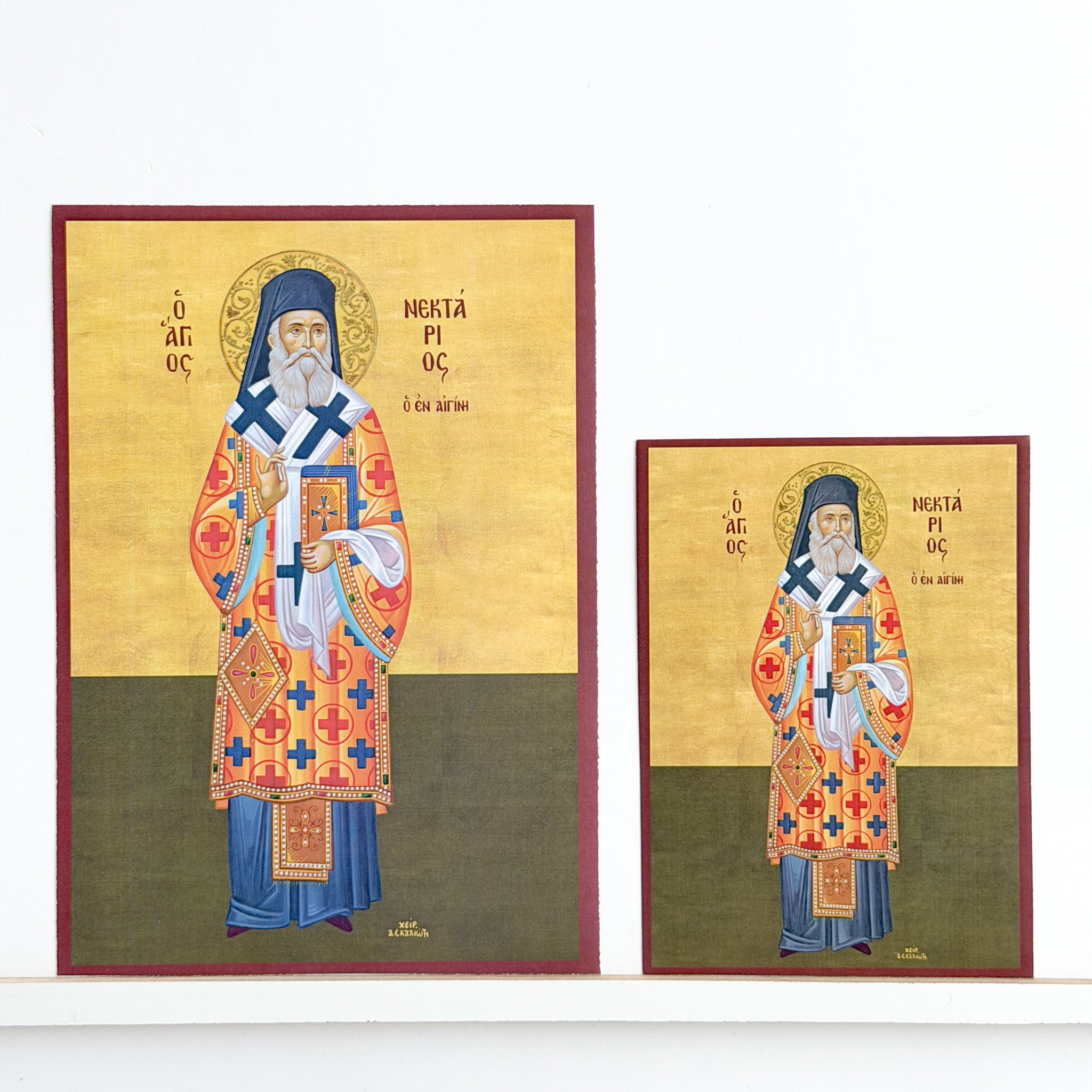 Saint Nektarios Full Body Icon