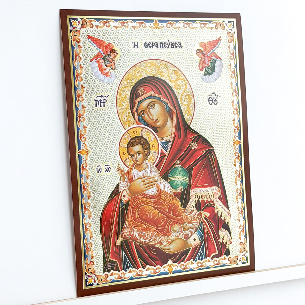 Theotokos with Christ the King Icon