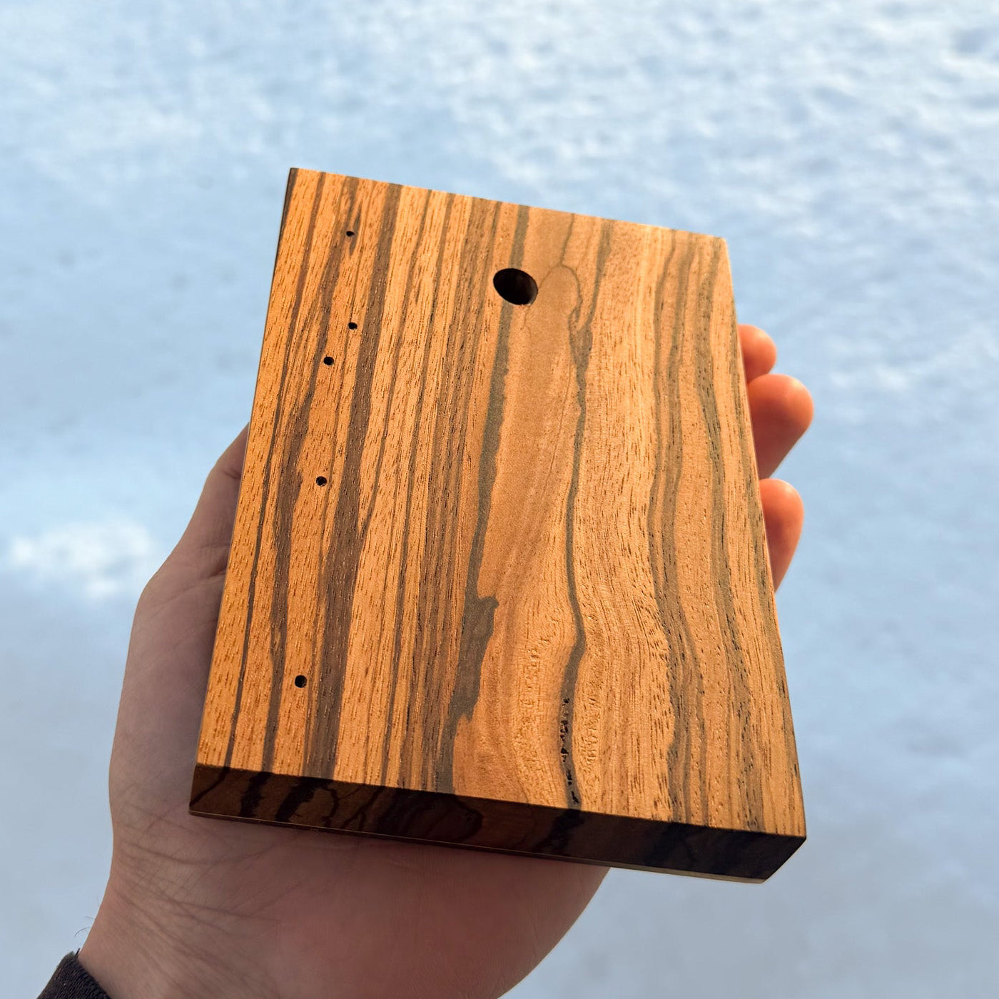 Christ's Blessing Icon West African Zebrawood Edition (10cm x 14cm) - 1 in stock