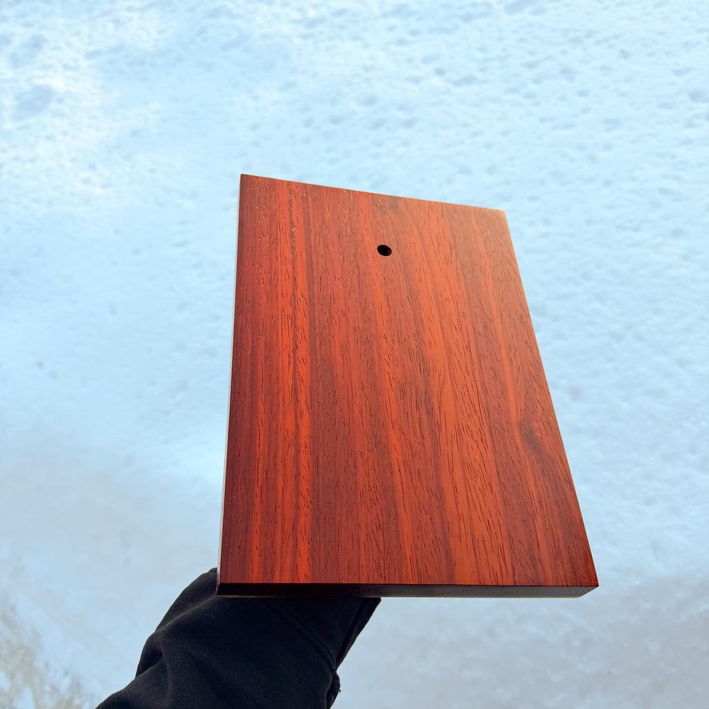 Theotokos Eleusa V3 Icon African Padauk Edition (20cm x 28cm) - 1 in stock