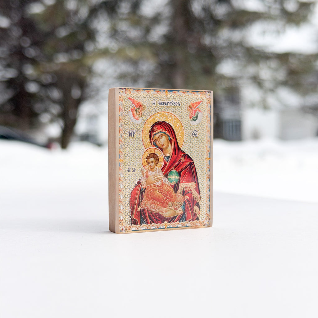 Theotokos with Christ the King Magnetic Icon