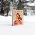 Theotokos with Christ the King Magnetic Icon