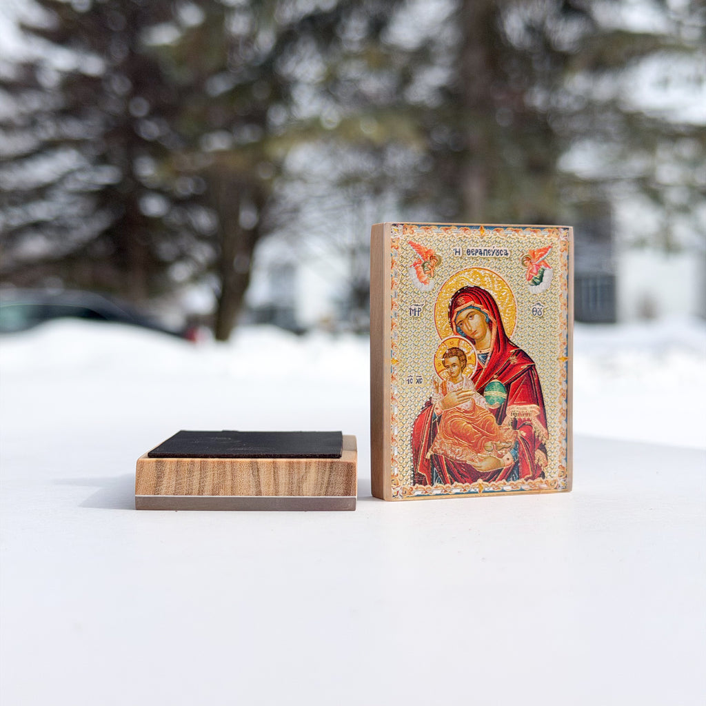 Theotokos with Christ the King Magnetic Icon