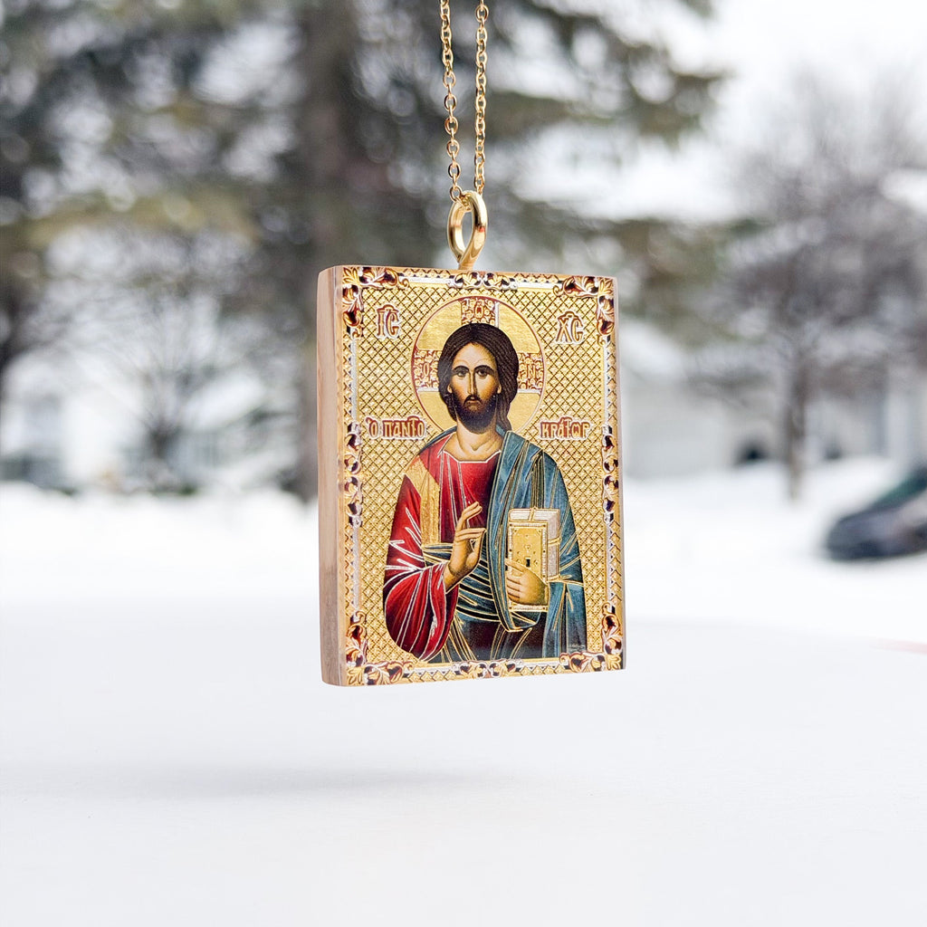 Pantocrator Rear-View Mirror Icon