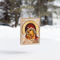 Theotokos Eleusa Rear-View Mirror Icon