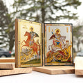Saint George & Saint Demetrius - Olive Wood Diptych Icon