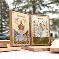 The Life-Giving Spring & Christ the True Vine - Olive Wood Diptych Icon