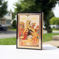 The Nativity of Christ Icon (6cm x 9cm - Greek Olive Wood)