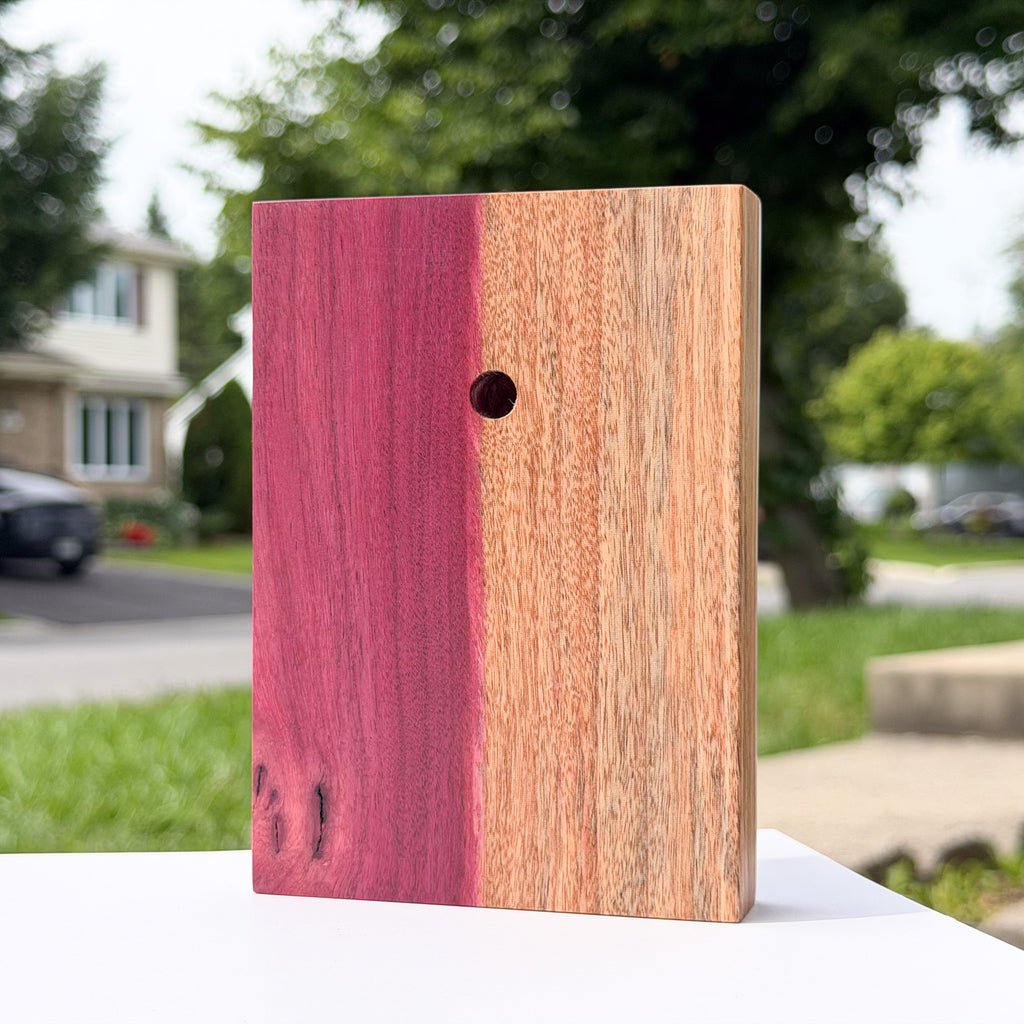 The Life-Giving Spring Icon (10cm x 14cm - Exotic Two-Tone Purple-heart Wood)