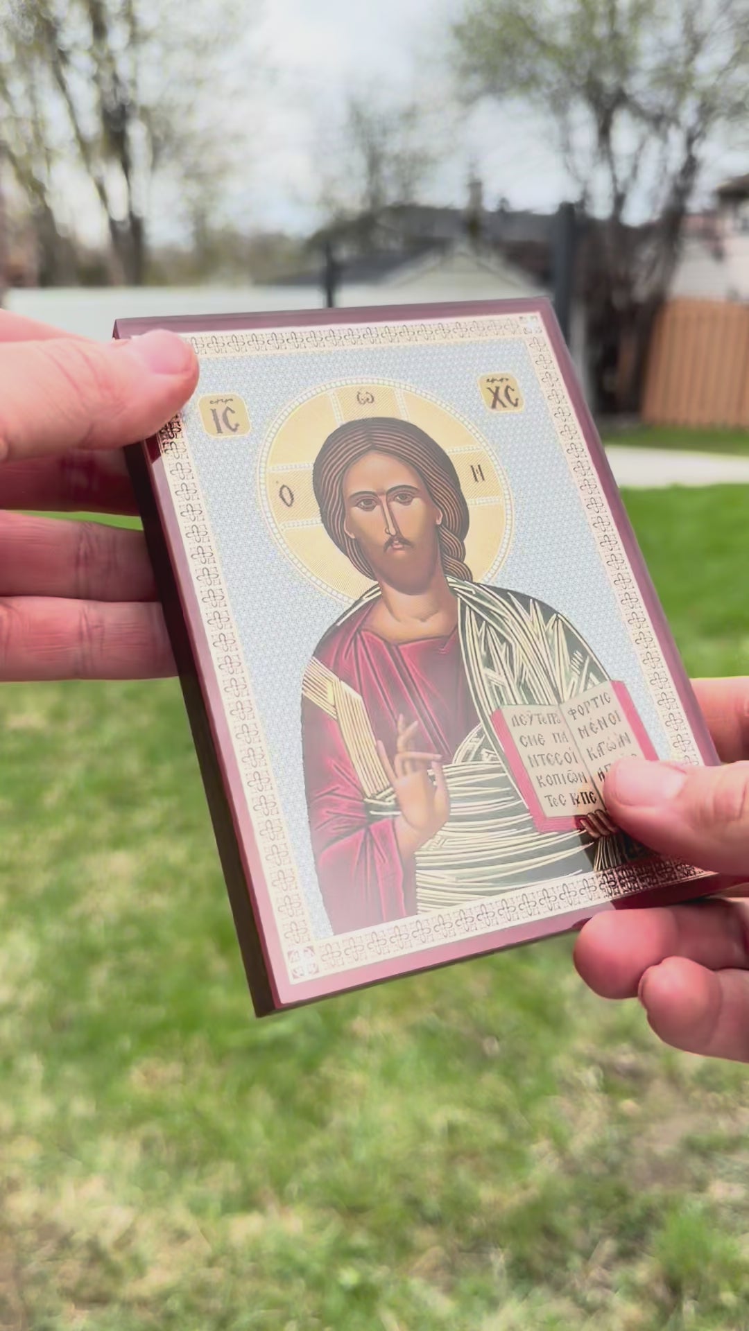 Christ’s Blessing Santos Rosewood Edition (10cm x 14cm)
