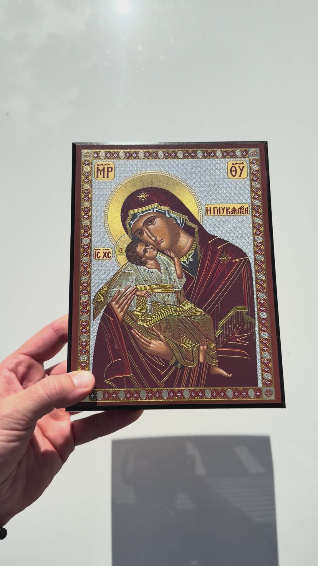 Theotokos Eleusa Icon V2 (TFL)